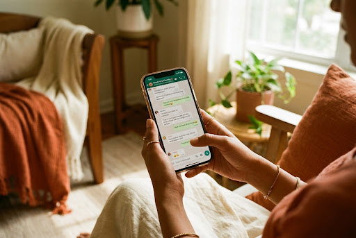 Planning catering requirements on WhatsApp