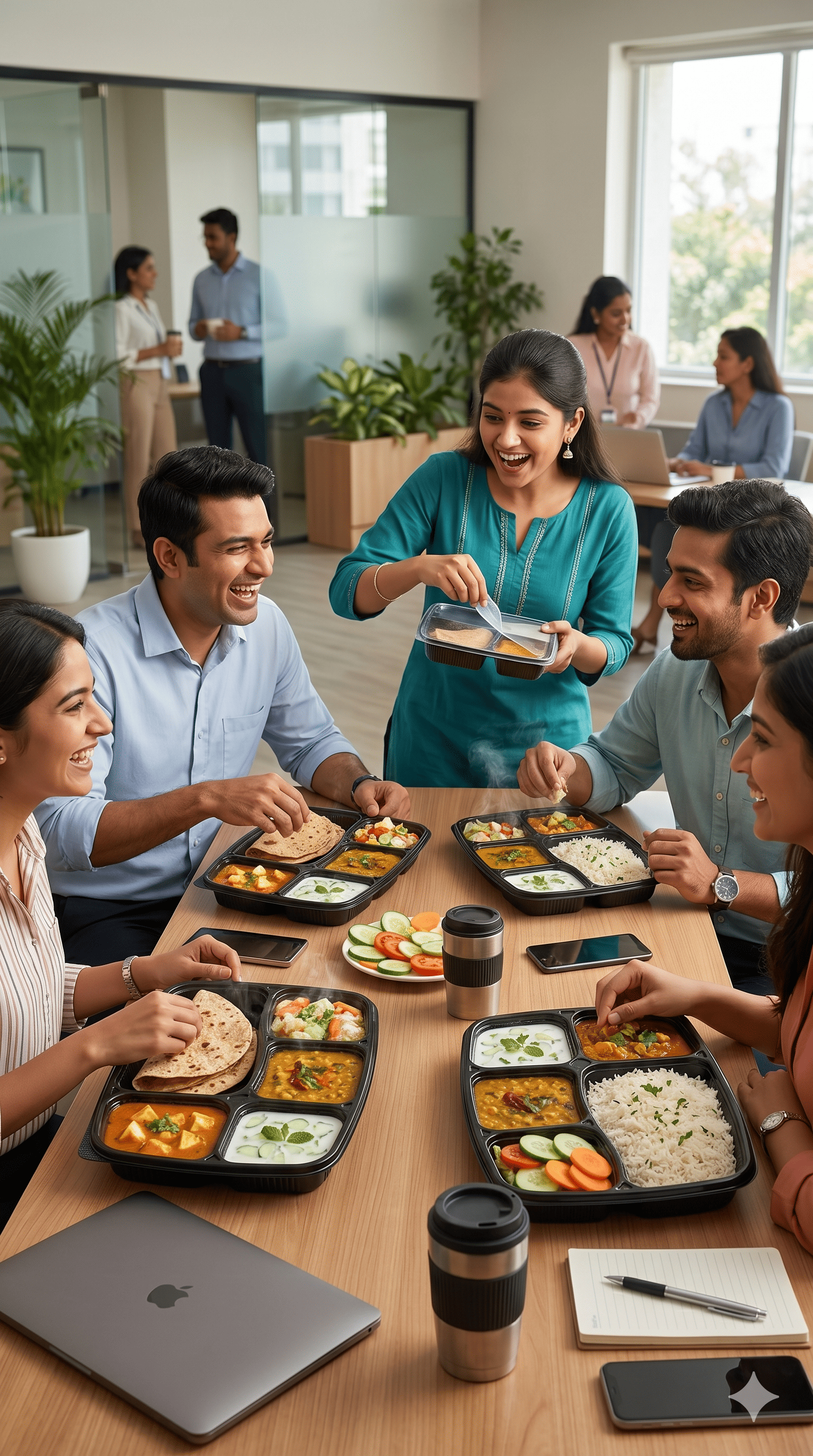 Fresh Indian lunch thali